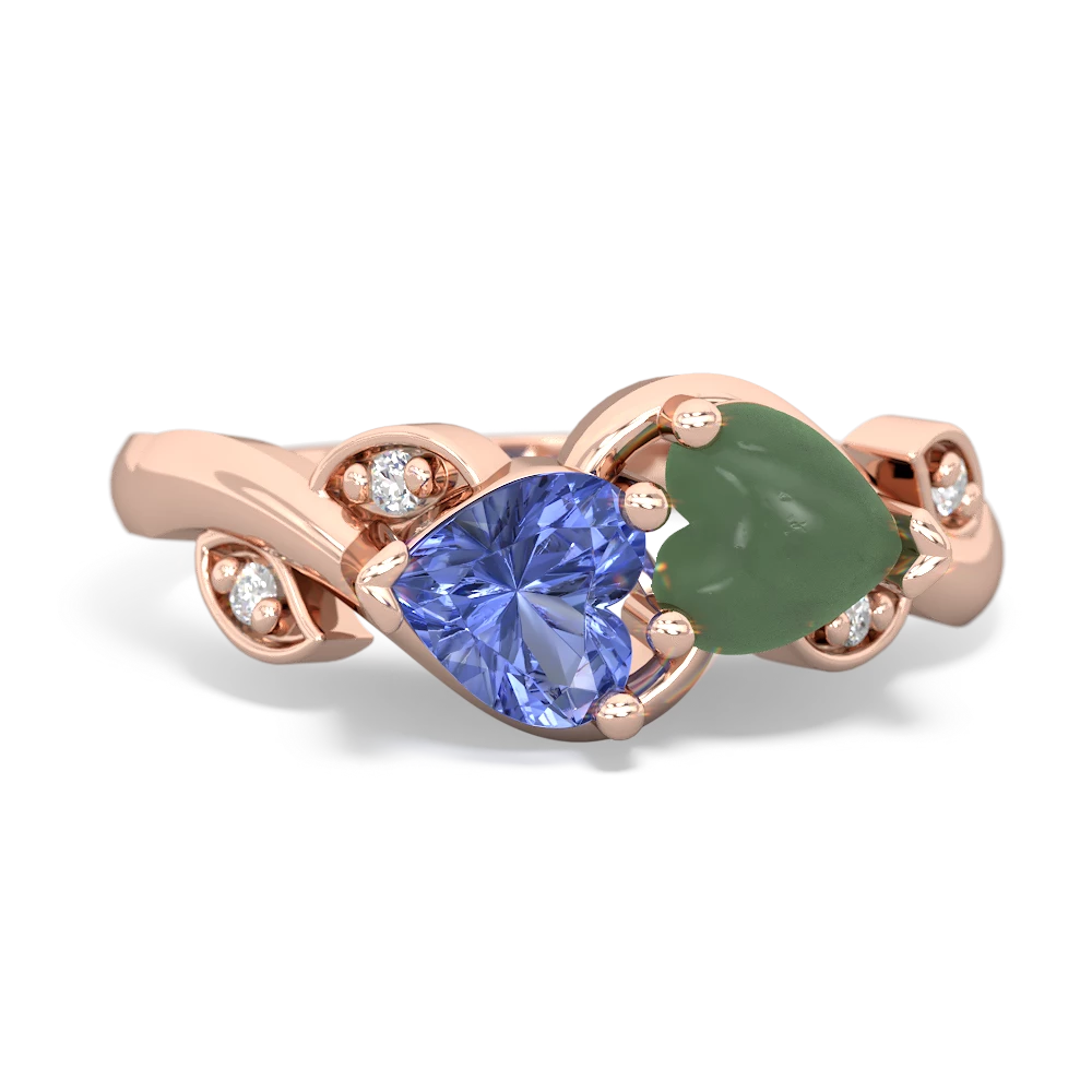 Tanzanite Floral Elegance 14K Rose Gold ring R5790