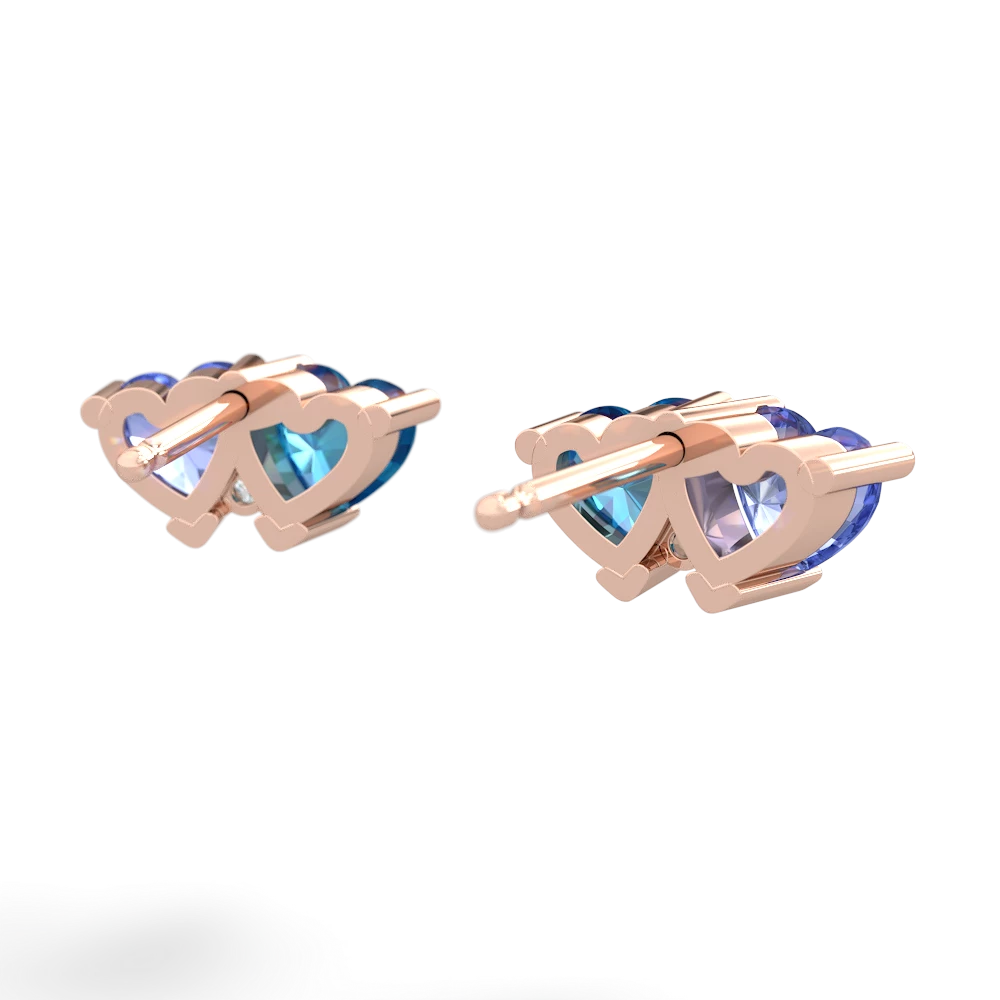 Tanzanite Sweethearts 14K Rose Gold earrings E5260