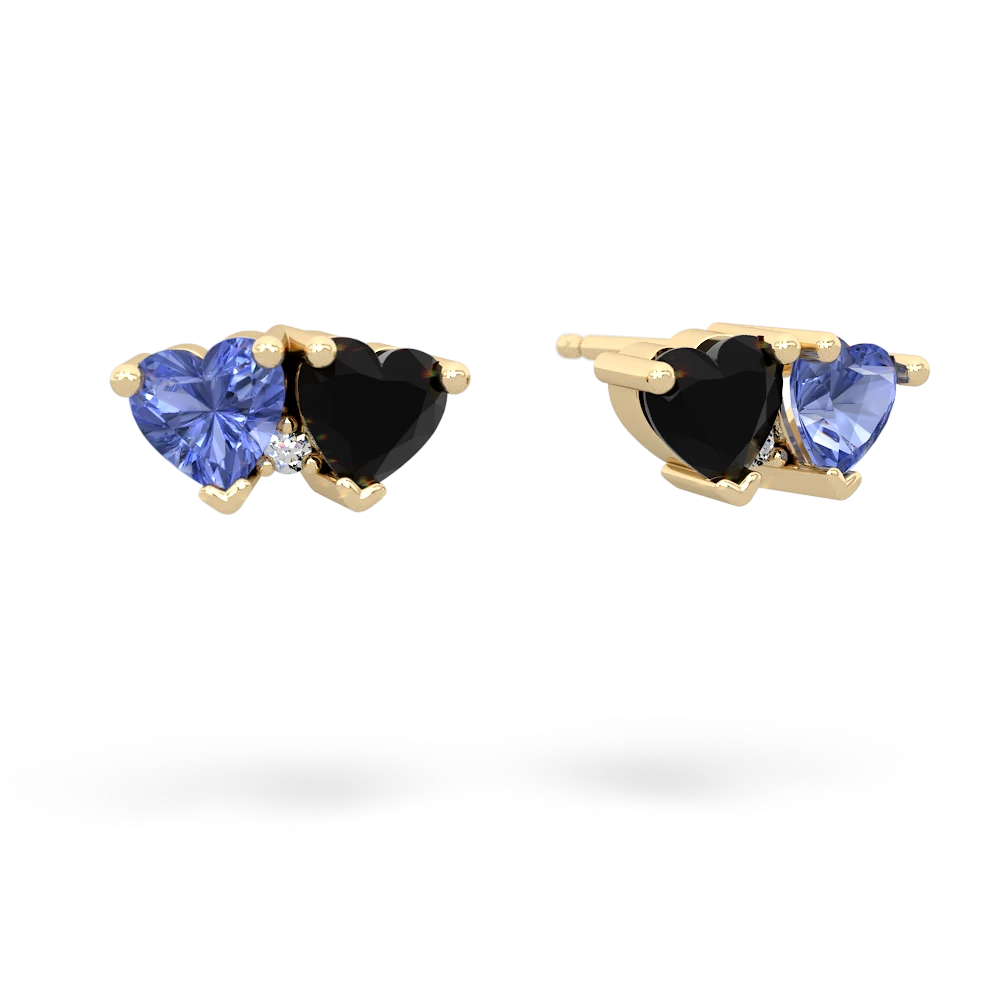 Tanzanite Sweethearts 14K Yellow Gold earrings E5260