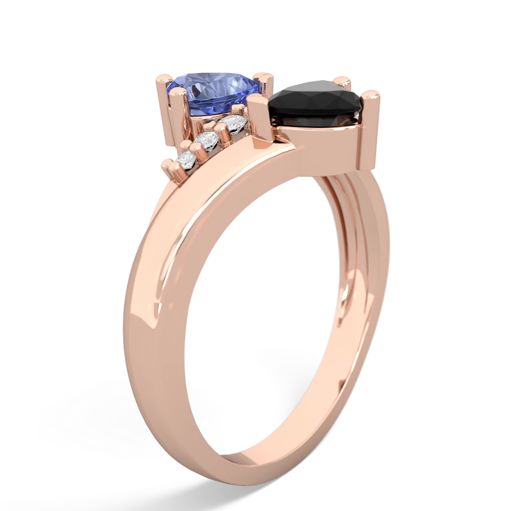 Tanzanite Heart To Heart 14K Rose Gold ring R2064