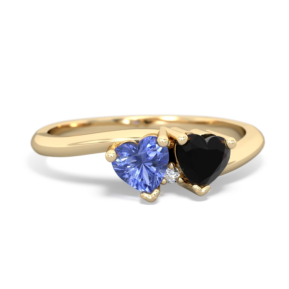 Tanzanite Sweethearts 14K Yellow Gold ring R5260