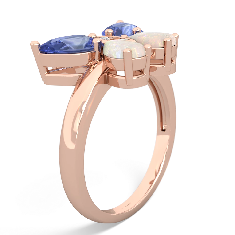 Tanzanite Butterfly 14K Rose Gold ring R2215