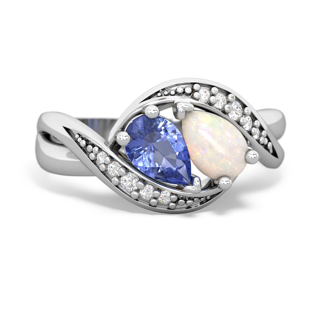 Tanzanite Summer Winds 14K White Gold ring R5342