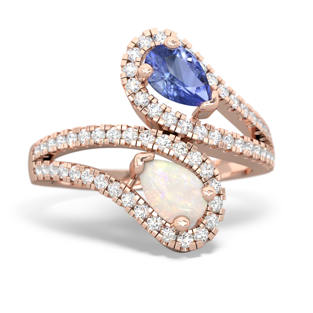 Tanzanite Diamond Dazzler 14K Rose Gold ring R3000