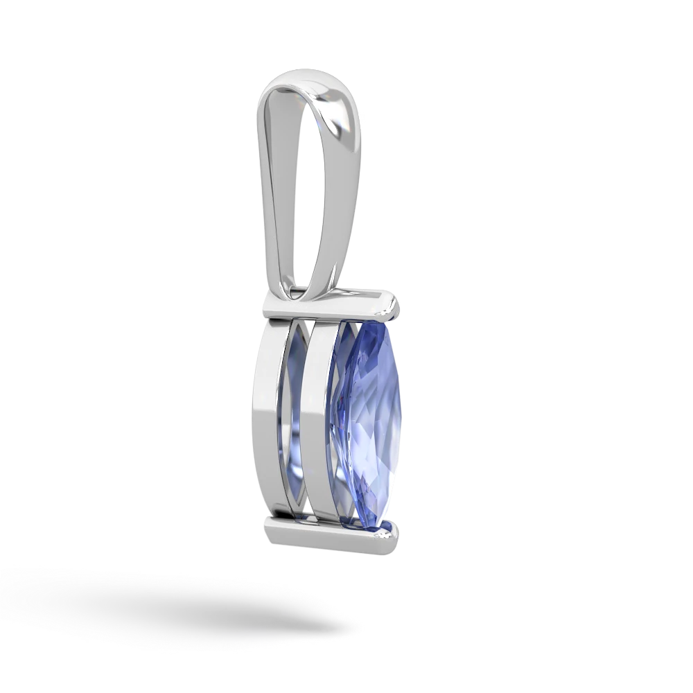 Tanzanite 8X4 Marquise 14K White Gold pendant P1701