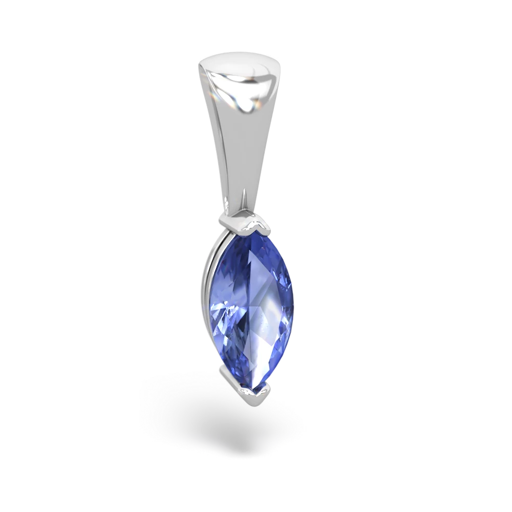 Tanzanite 8X4 Marquise 14K White Gold pendant P1701