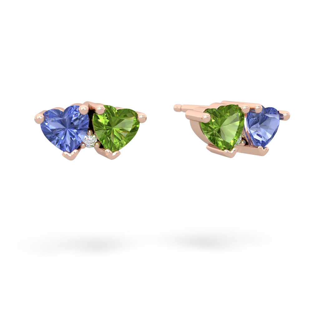 Tanzanite Sweethearts 14K Rose Gold earrings E5260