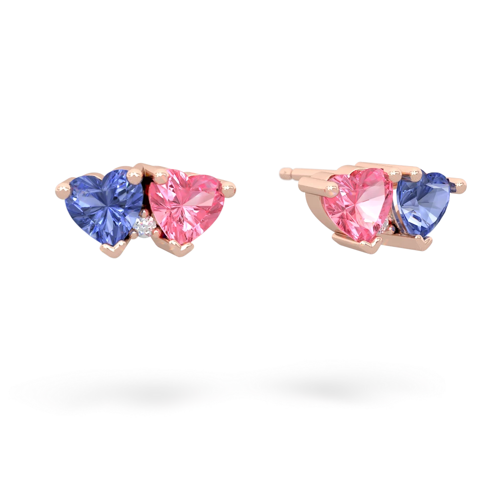 Tanzanite Sweethearts 14K Rose Gold earrings E5260