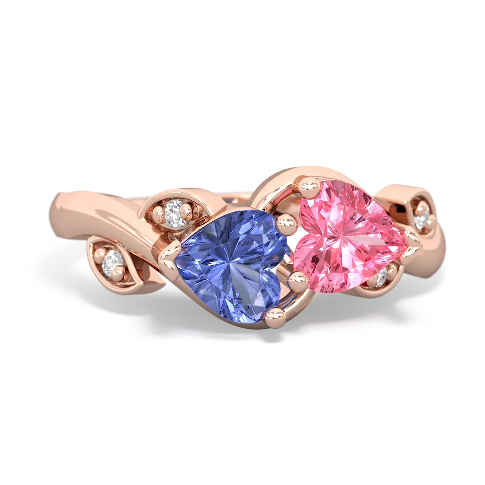 Tanzanite Floral Elegance 14K Rose Gold ring R5790