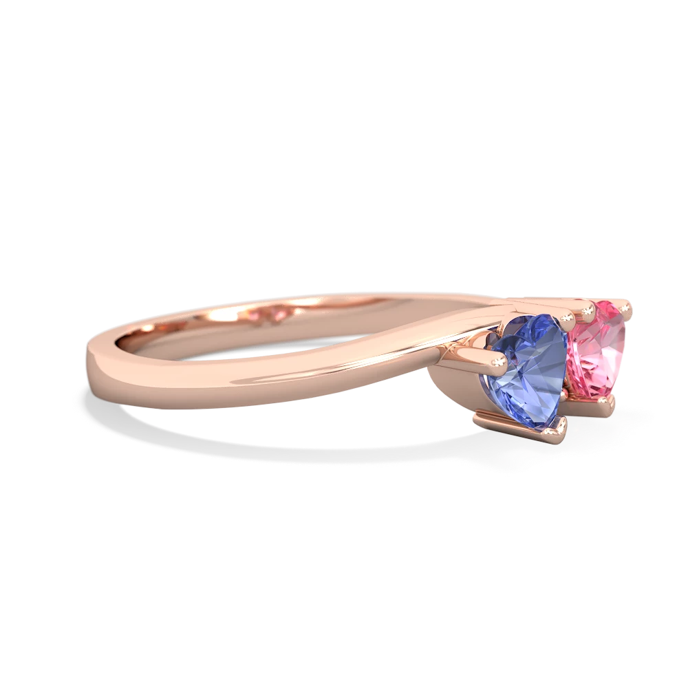 Tanzanite Sweethearts 14K Rose Gold ring R5260