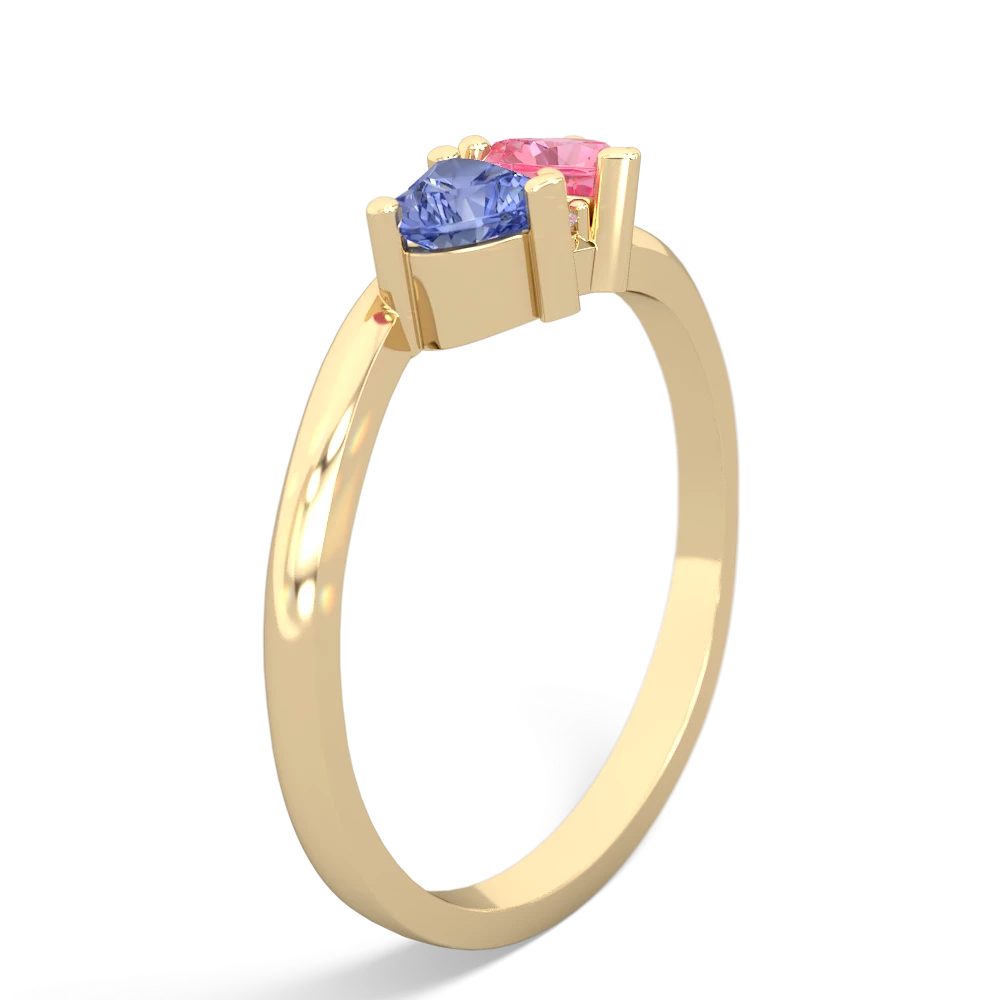 Tanzanite Sweethearts 14K Yellow Gold ring R5260