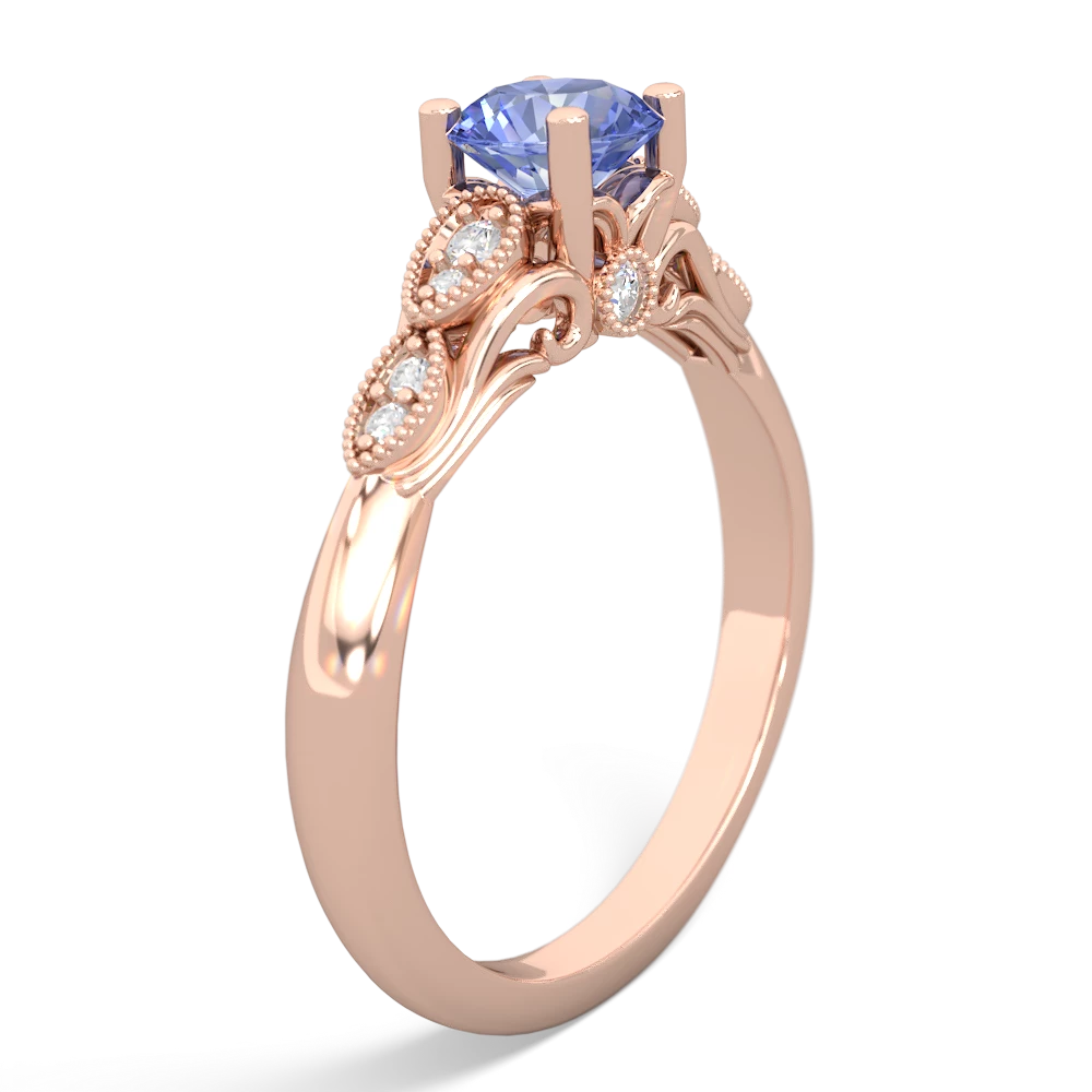 Tanzanite Antique Elegance 14K Rose Gold ring R3100