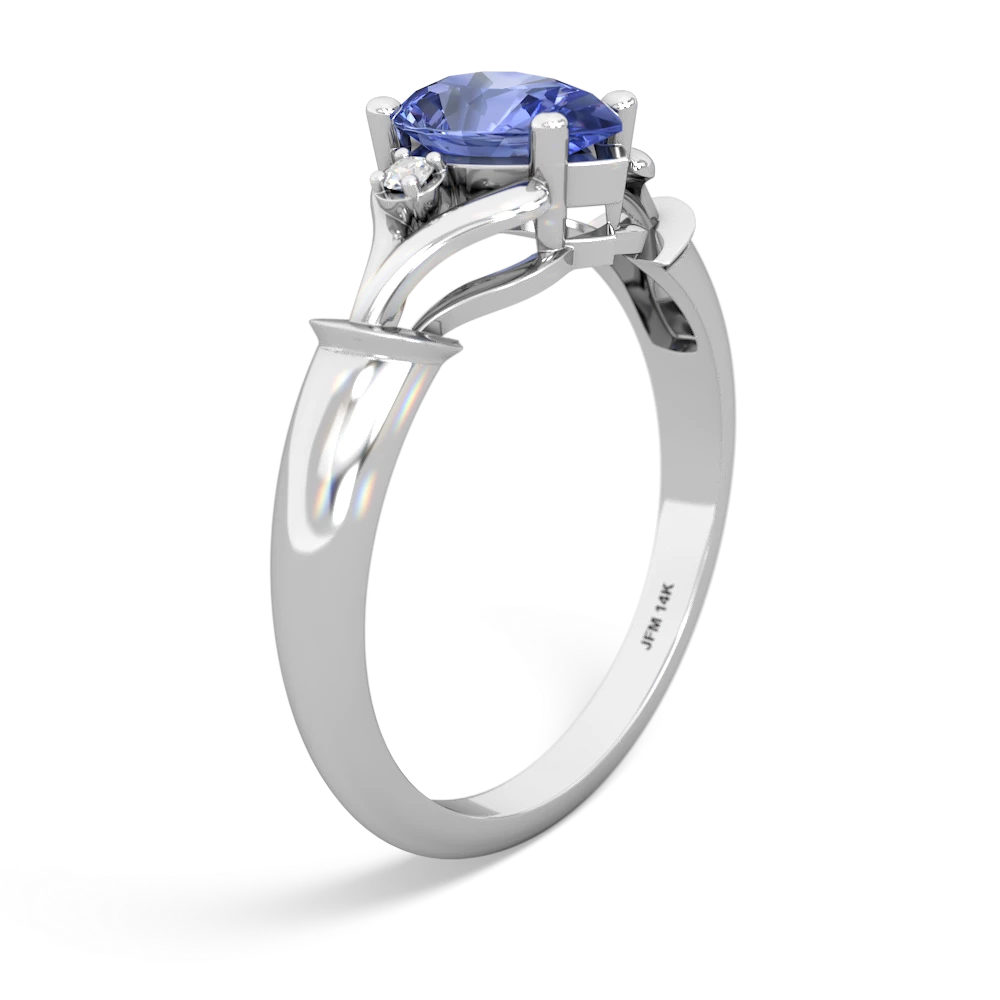 Tanzanite Precious Pear 14K White Gold ring R0826