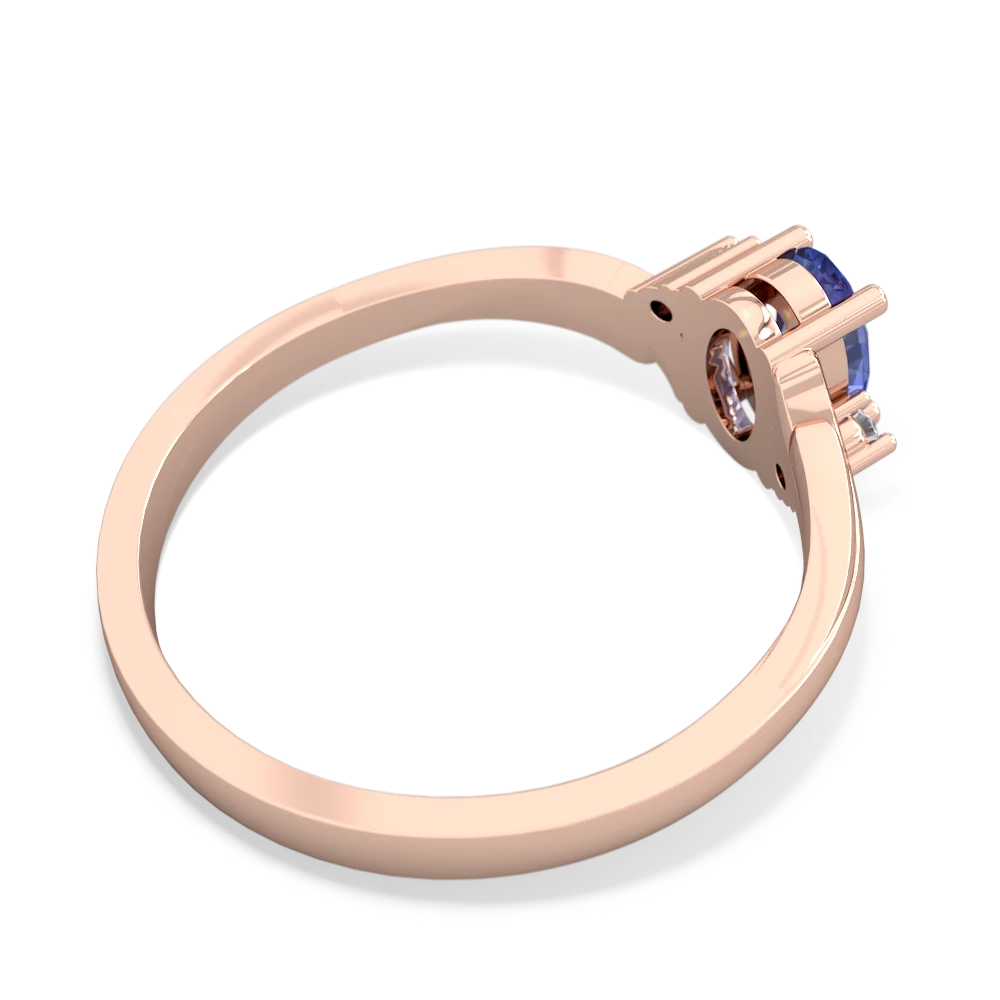 Tanzanite Elegant Swirl 14K Rose Gold ring R2173