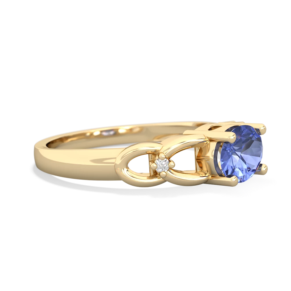 Tanzanite Links 14K Yellow Gold ring R4032