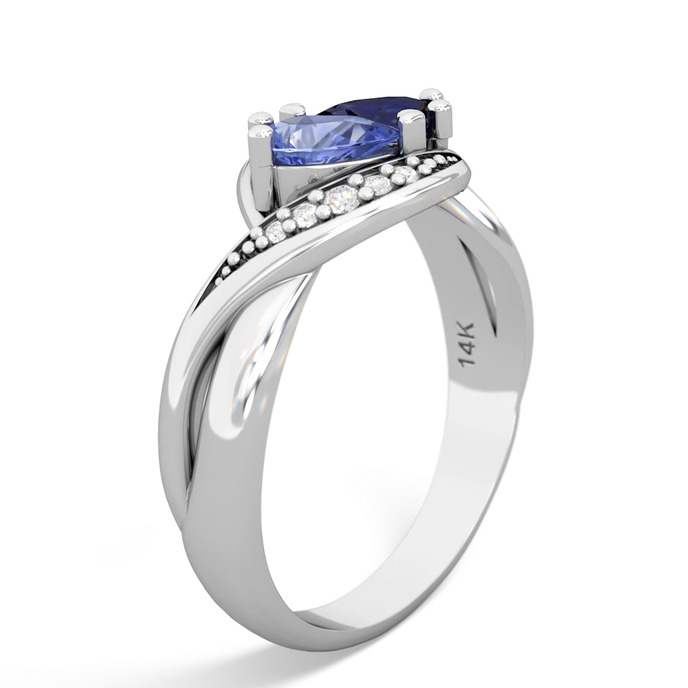 Tanzanite Summer Winds 14K White Gold ring R5342