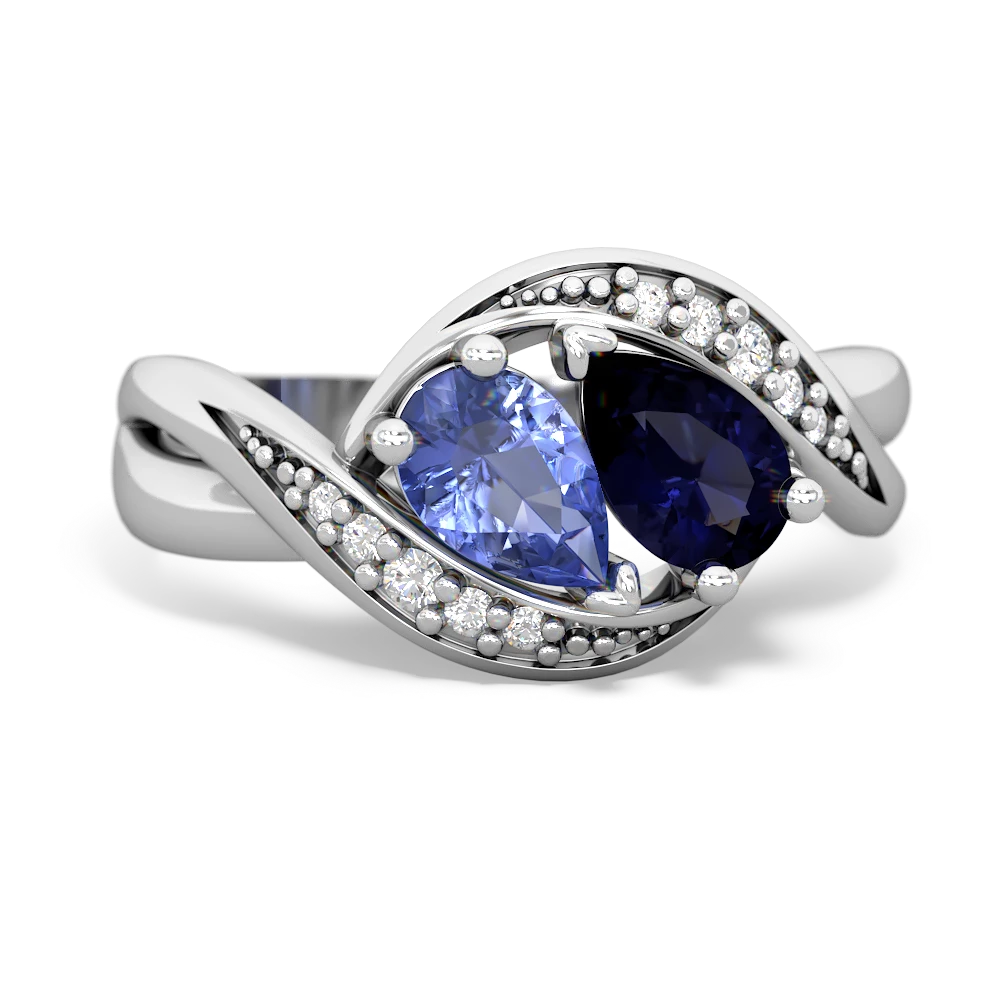 Tanzanite Summer Winds 14K White Gold ring R5342