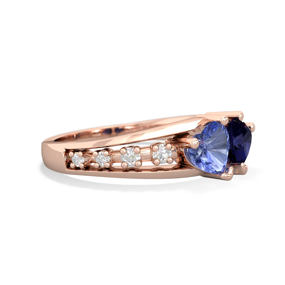 Tanzanite Heart To Heart 14K Rose Gold ring R3342