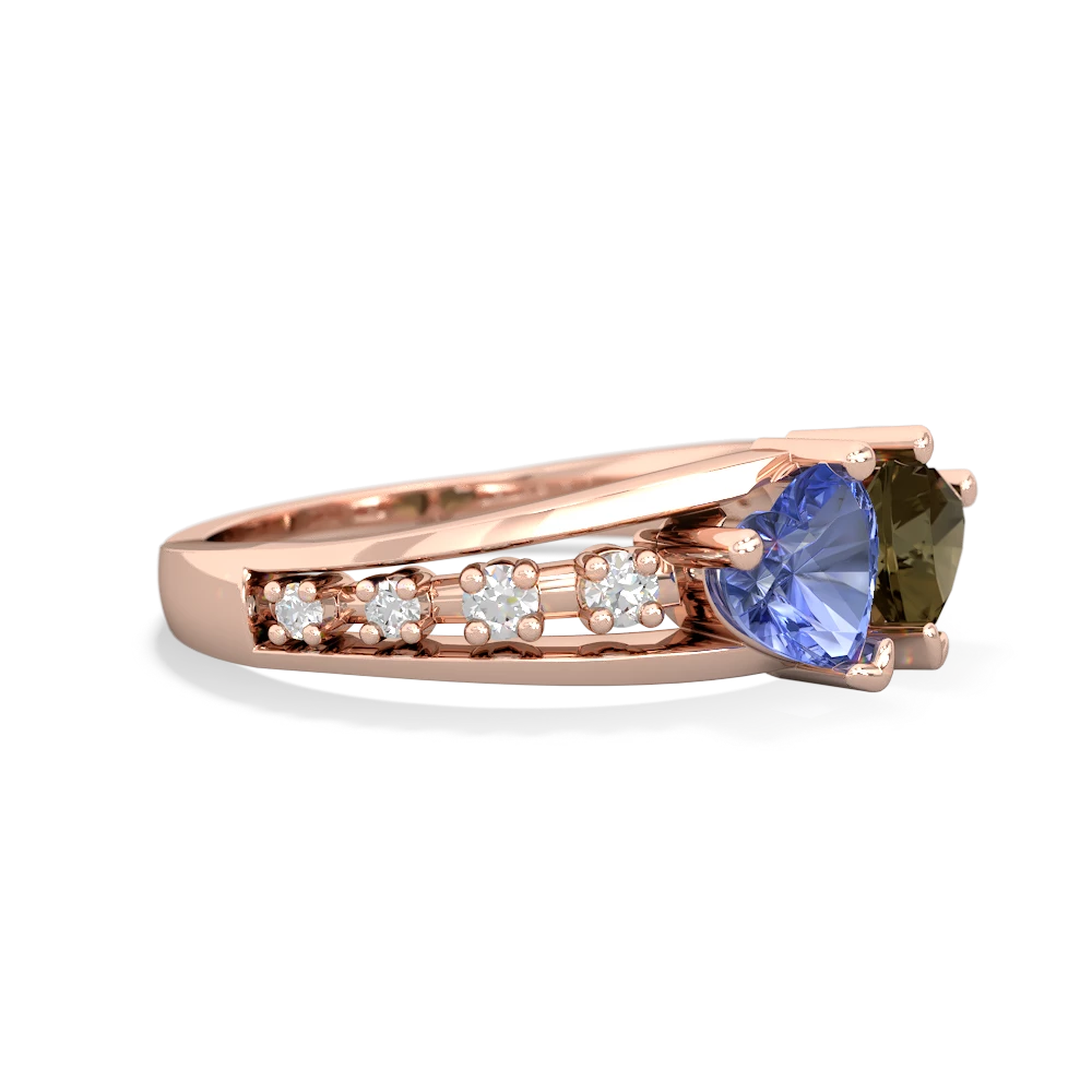 Tanzanite Heart To Heart 14K Rose Gold ring R3342