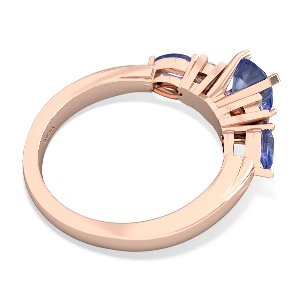 Onyx 6Mm Round Eternal Embrace Engagement 14K Rose Gold ring R2005