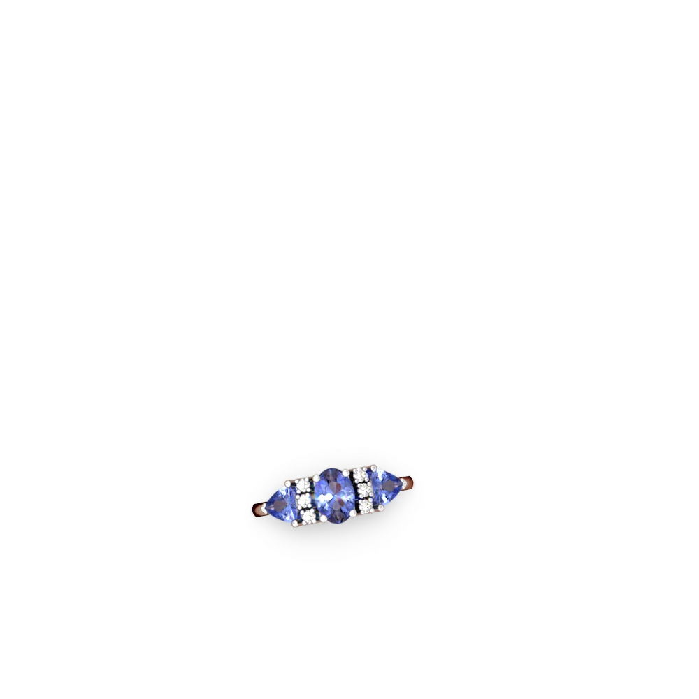 Sapphire Antique Style Three Stone 14K White Gold ring R2186