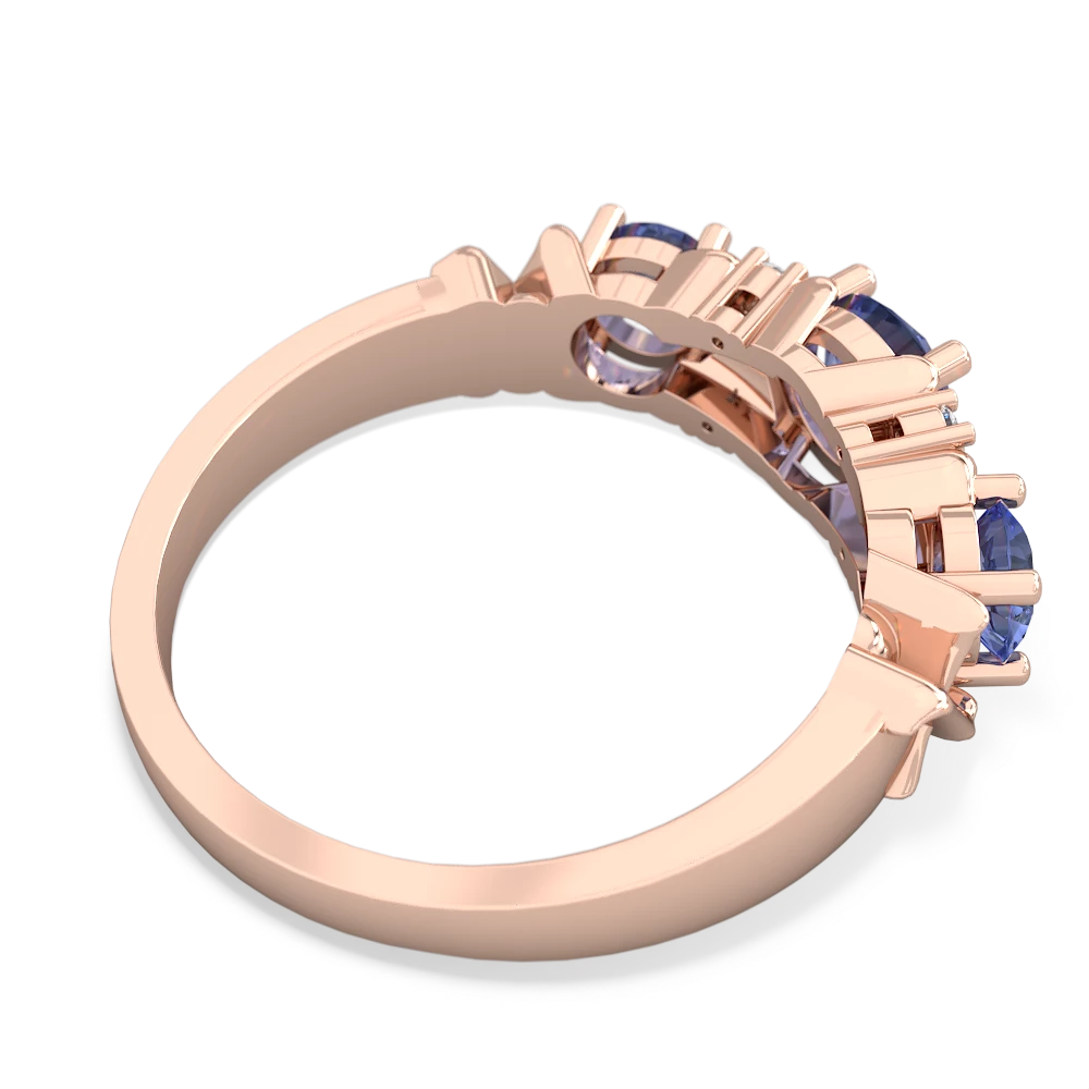 Tanzanite Hugs And Kisses 14K Rose Gold ring R5016