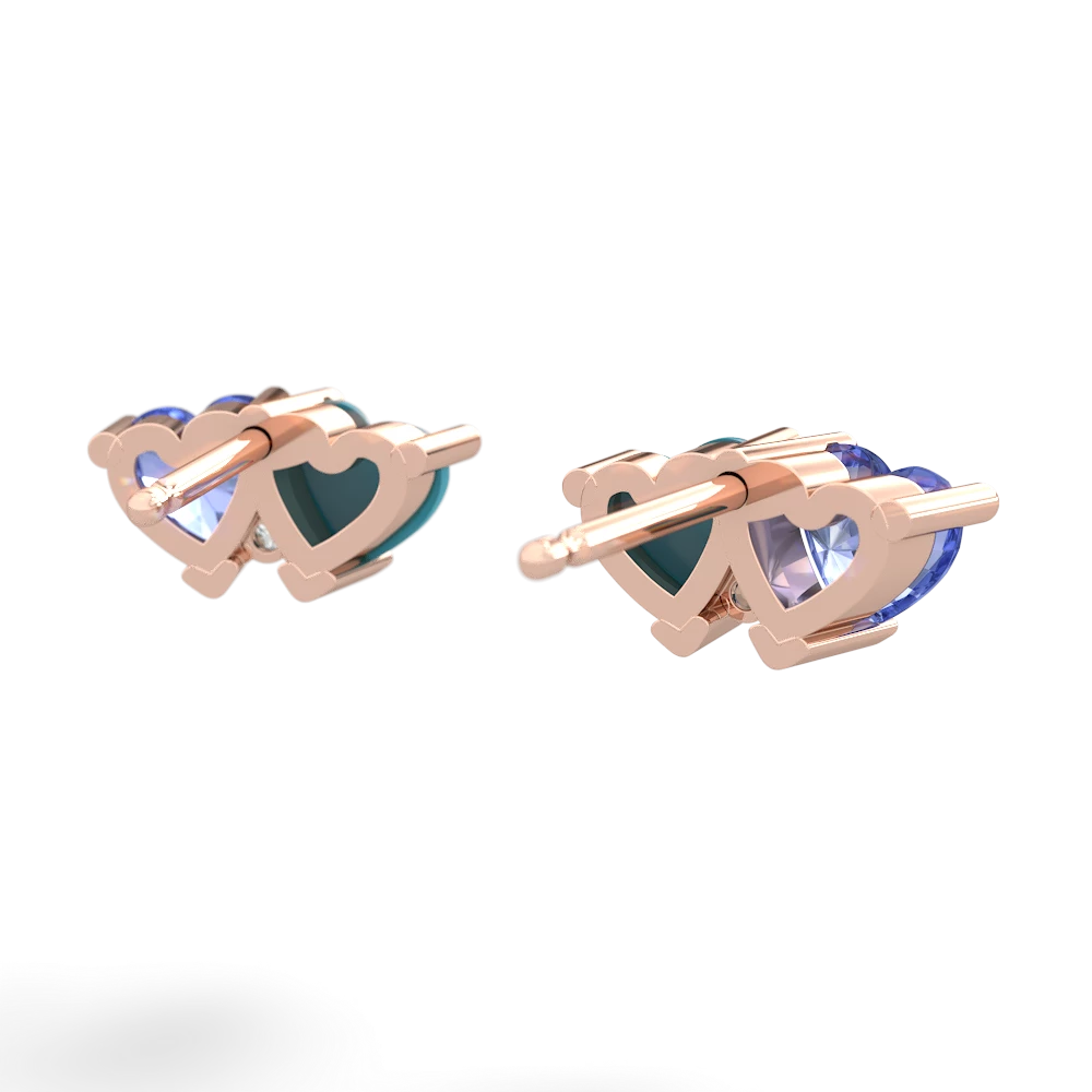 Tanzanite Sweethearts 14K Rose Gold earrings E5260