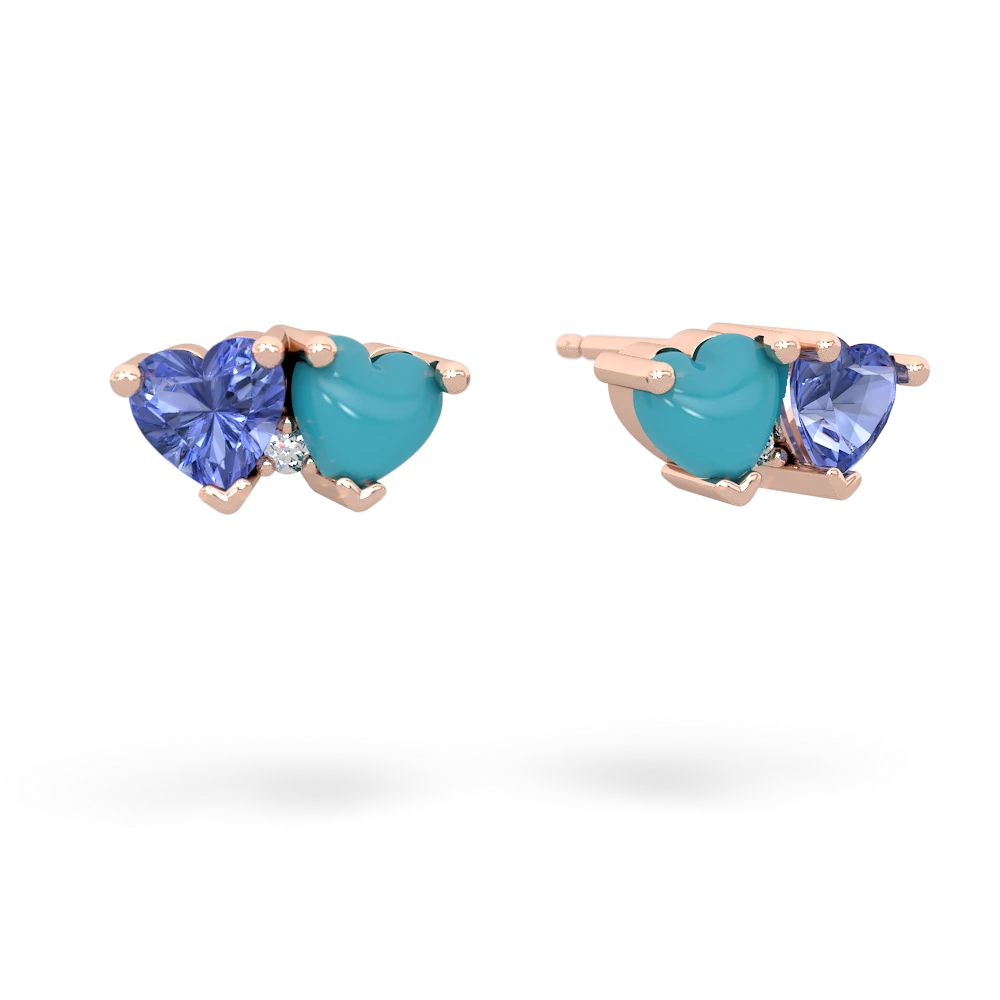 Tanzanite Sweethearts 14K Rose Gold earrings E5260