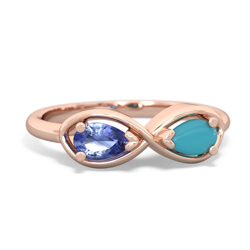 Tanzanite Infinity 14K Rose Gold ring R5050