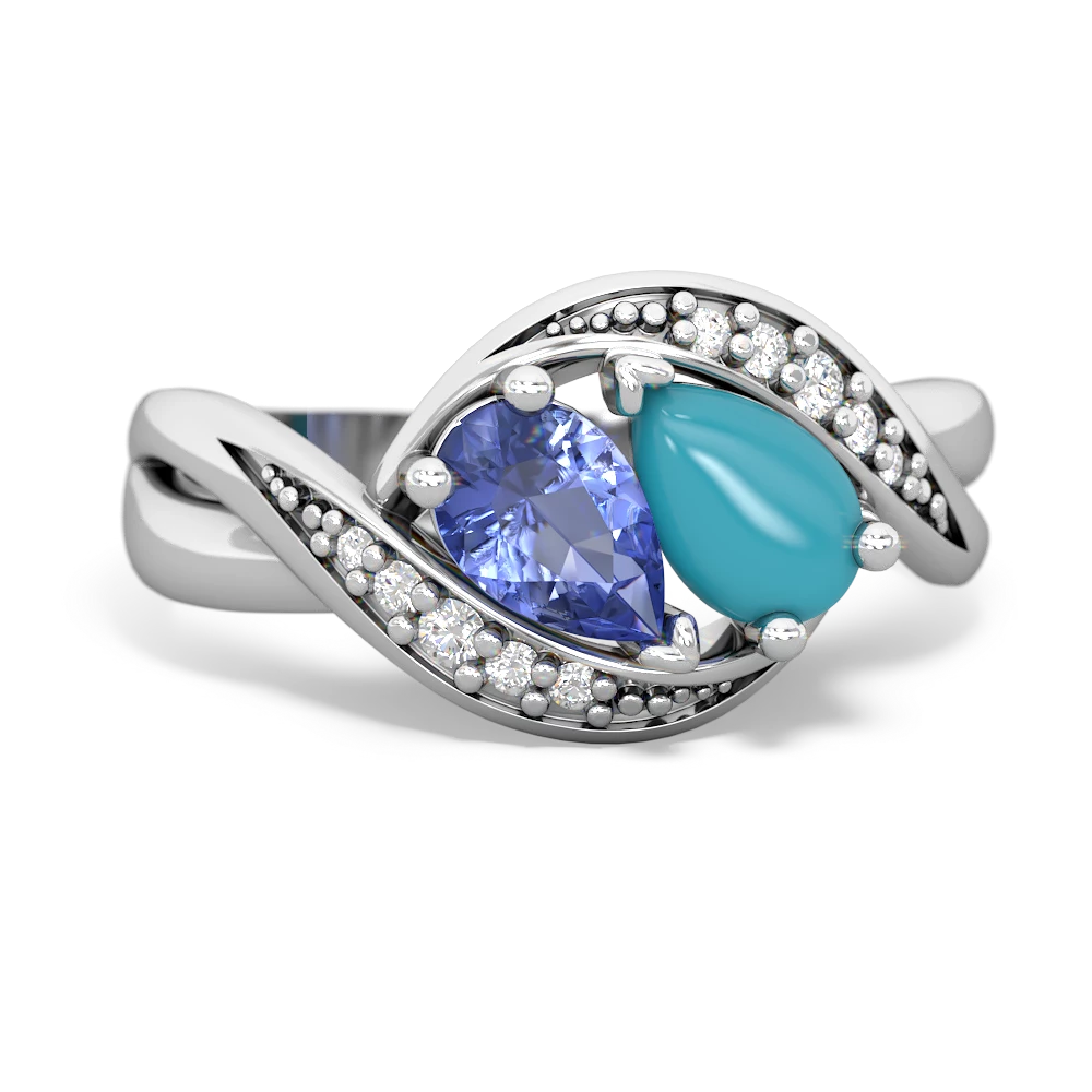 Tanzanite Summer Winds 14K White Gold ring R5342