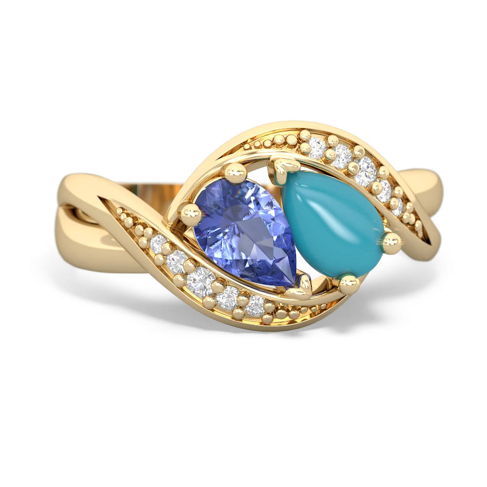 Tanzanite Summer Winds 14K Yellow Gold ring R5342