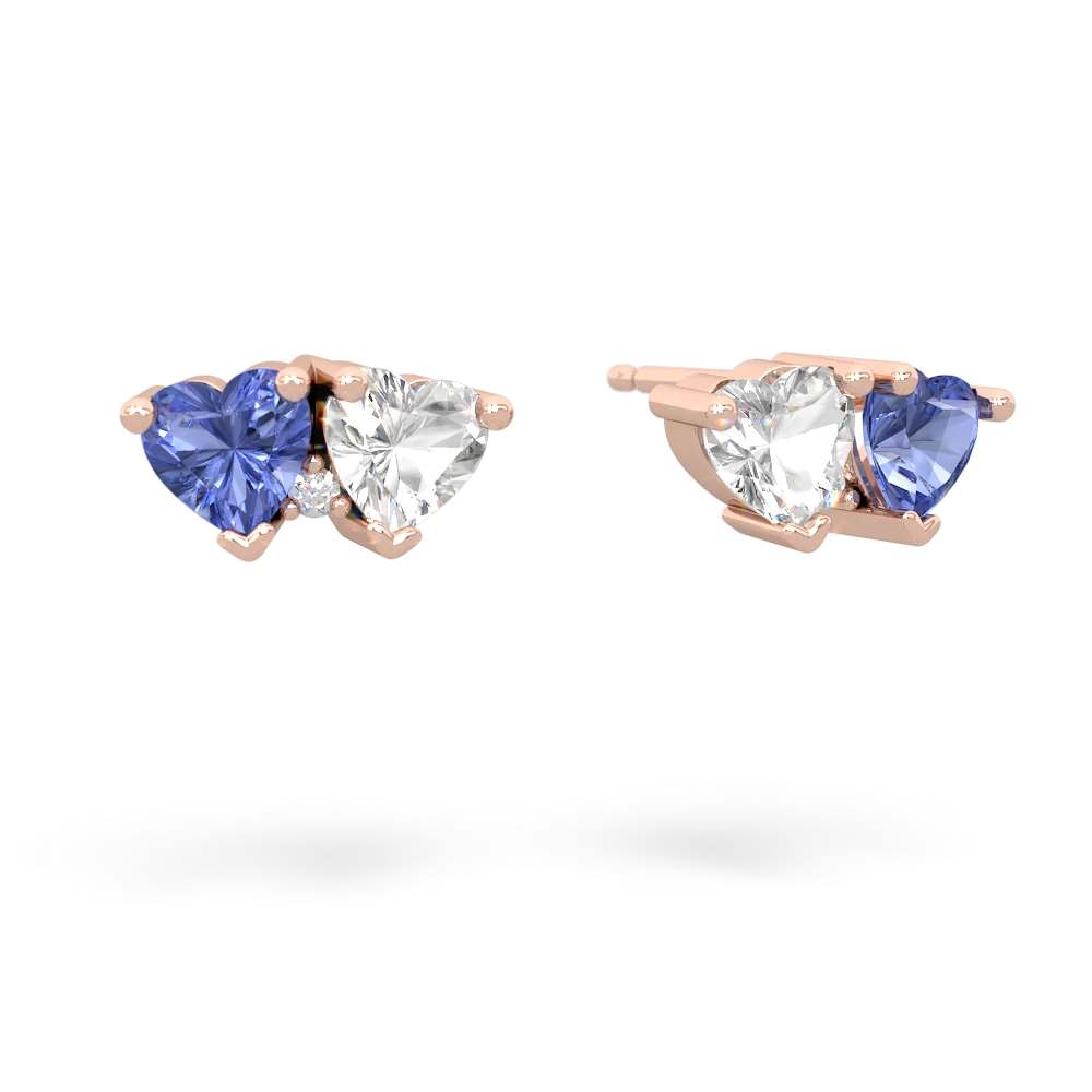 Tanzanite Sweethearts 14K Rose Gold earrings E5260