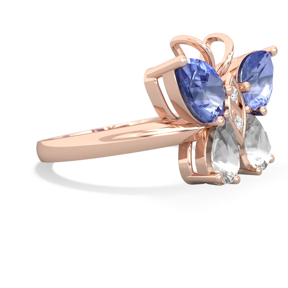 Tanzanite Butterfly 14K Rose Gold ring R2215