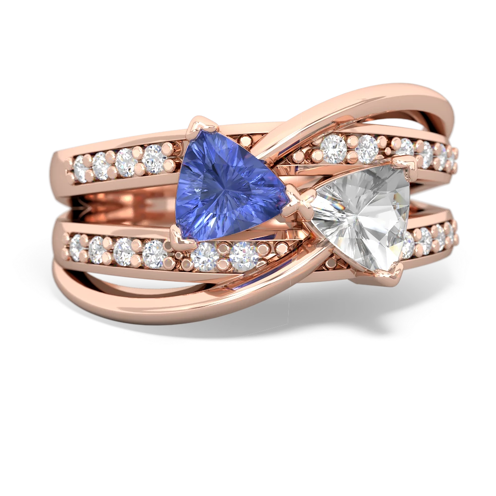 Tanzanite Bowtie 14K Rose Gold ring R2360