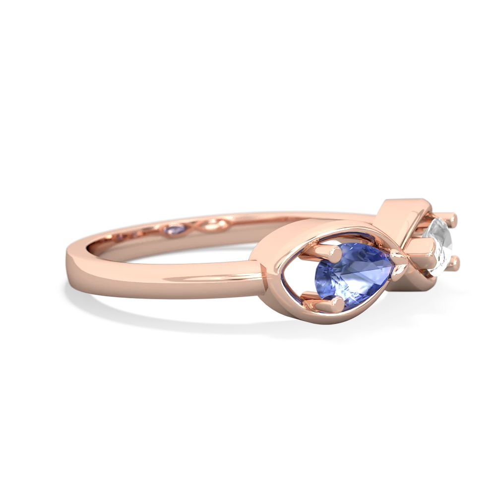 Tanzanite Infinity 14K Rose Gold ring R5050