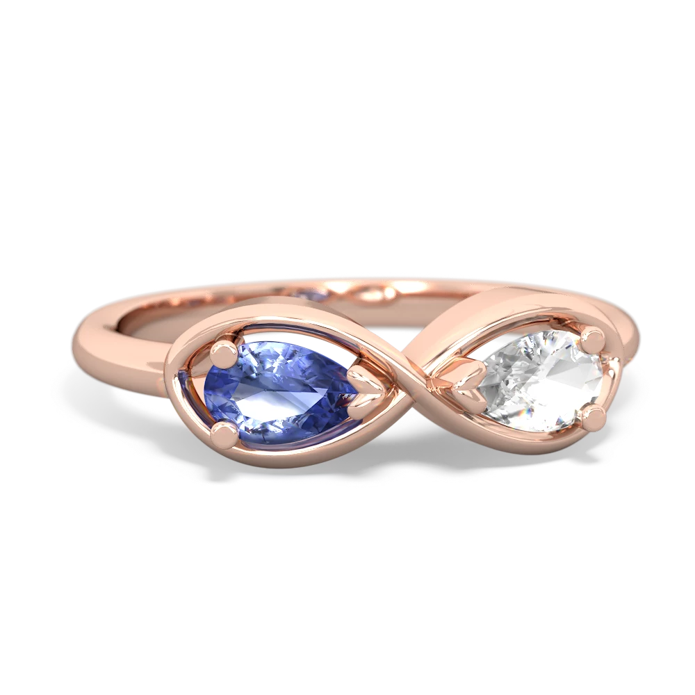 Tanzanite Infinity 14K Rose Gold ring R5050