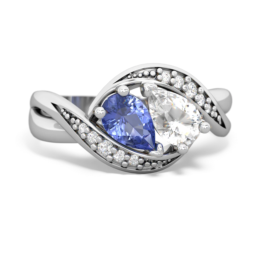 Tanzanite Summer Winds 14K White Gold ring R5342