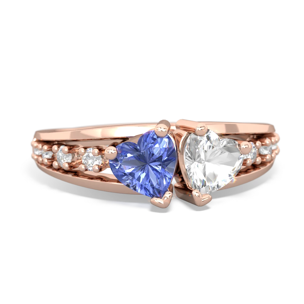 Tanzanite Heart To Heart 14K Rose Gold ring R3342