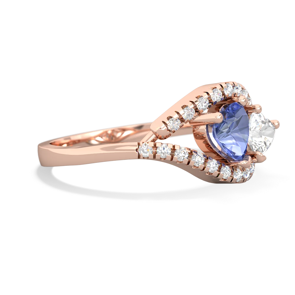 Tanzanite Mother And Child 14K Rose Gold ring R3010