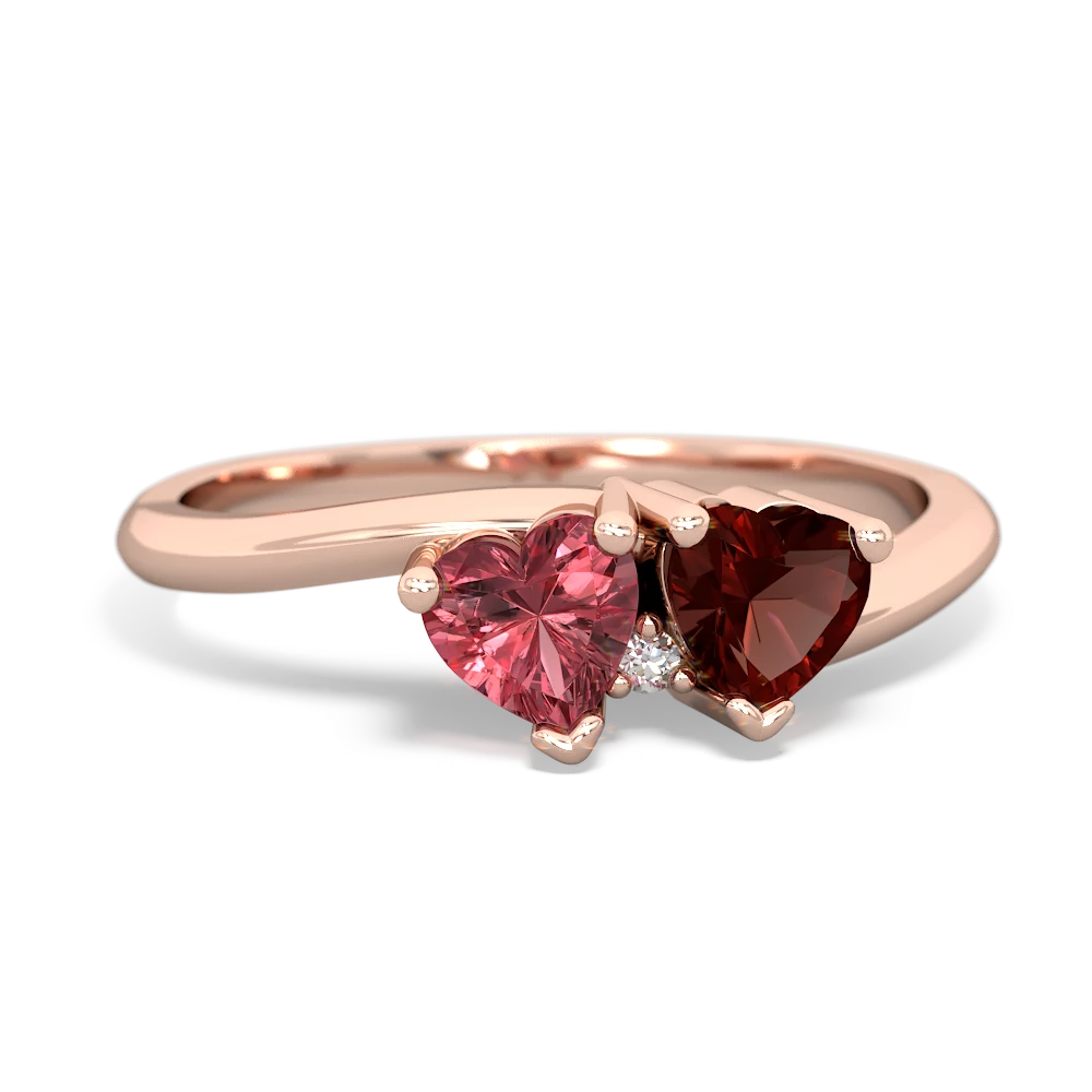 Pink Tourmaline Sweethearts 14K Rose Gold ring R5260