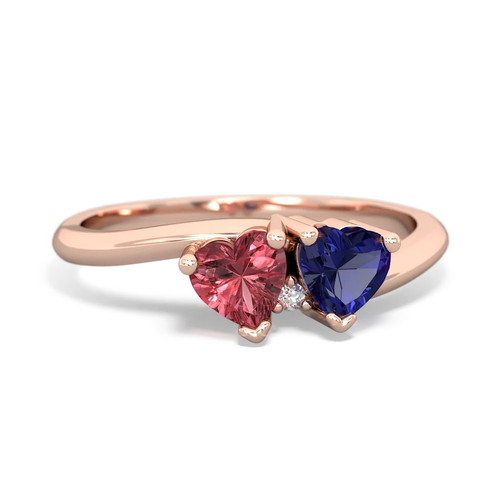 Pink Tourmaline Sweethearts 14K Rose Gold ring R5260