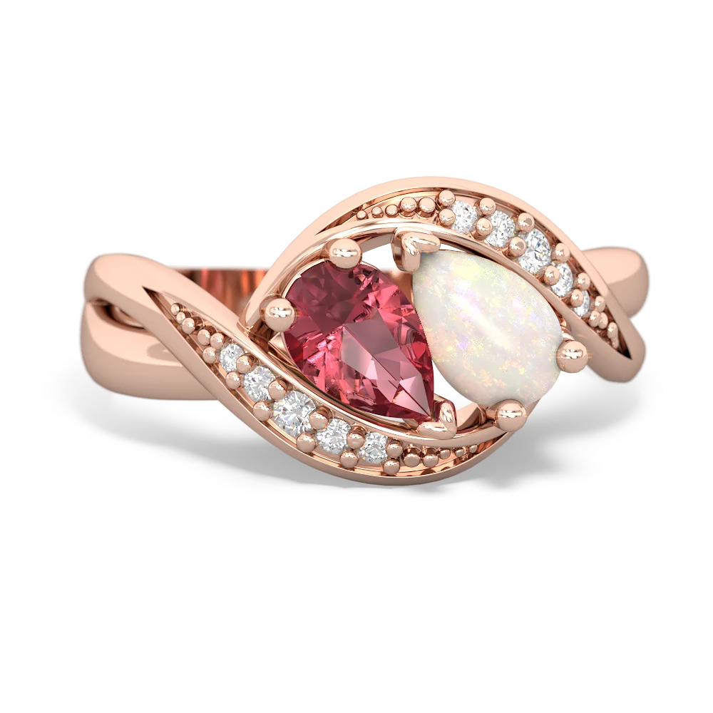 Pink Tourmaline Summer Winds 14K Rose Gold ring R5342