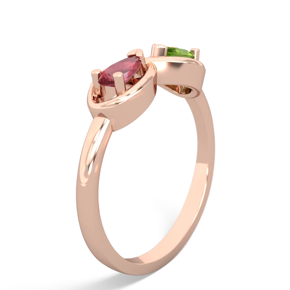 Pink Tourmaline Infinity 14K Rose Gold ring R5050