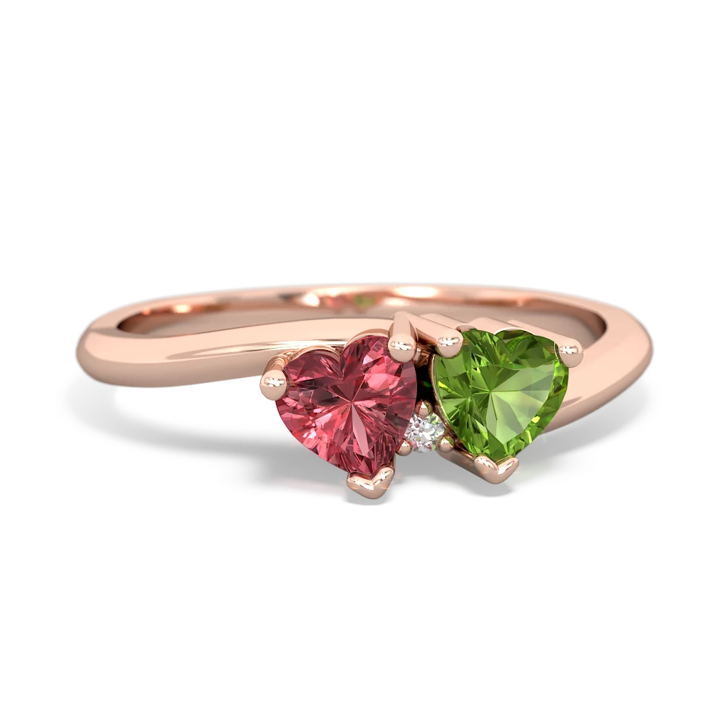 Pink Tourmaline Sweethearts 14K Rose Gold ring R5260