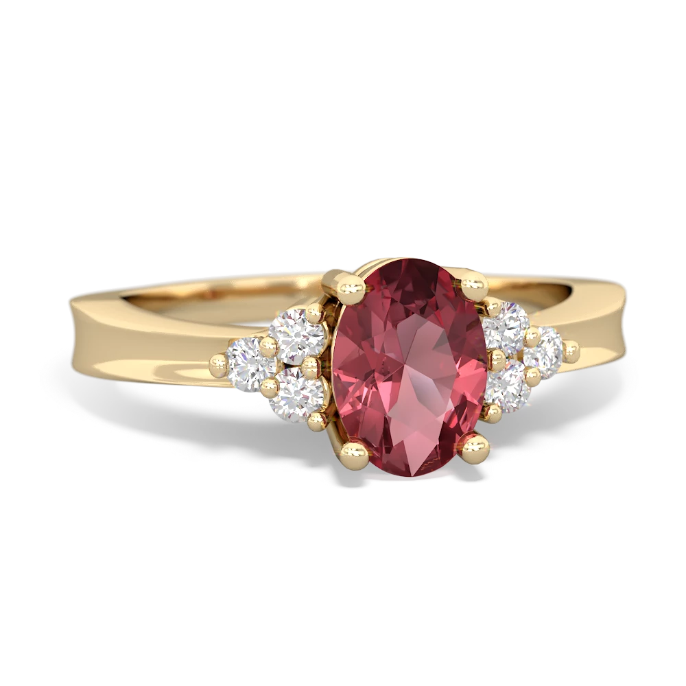 Pink Tourmaline Simply Elegant 14K Yellow Gold ring R2113