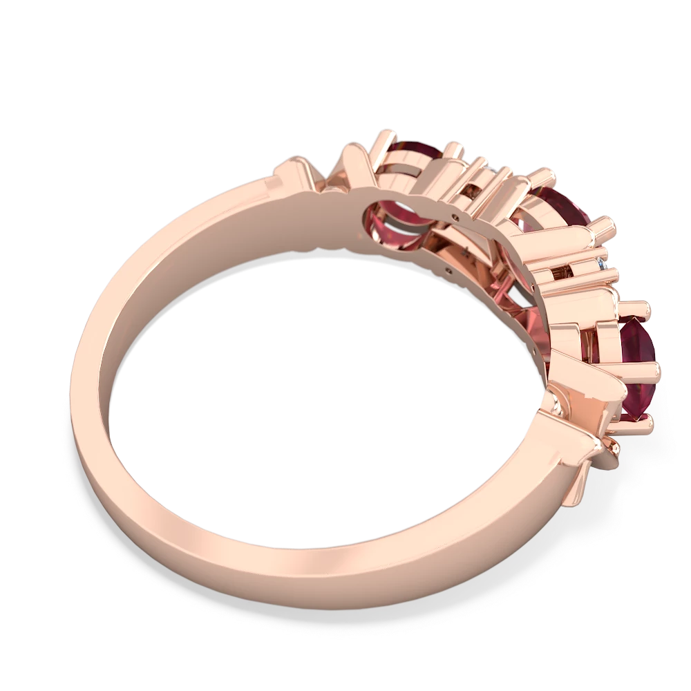 Pink Tourmaline Hugs And Kisses 14K Rose Gold ring R5016