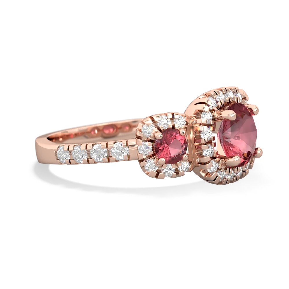 Amethyst Regal Halo 14K Rose Gold ring R5350