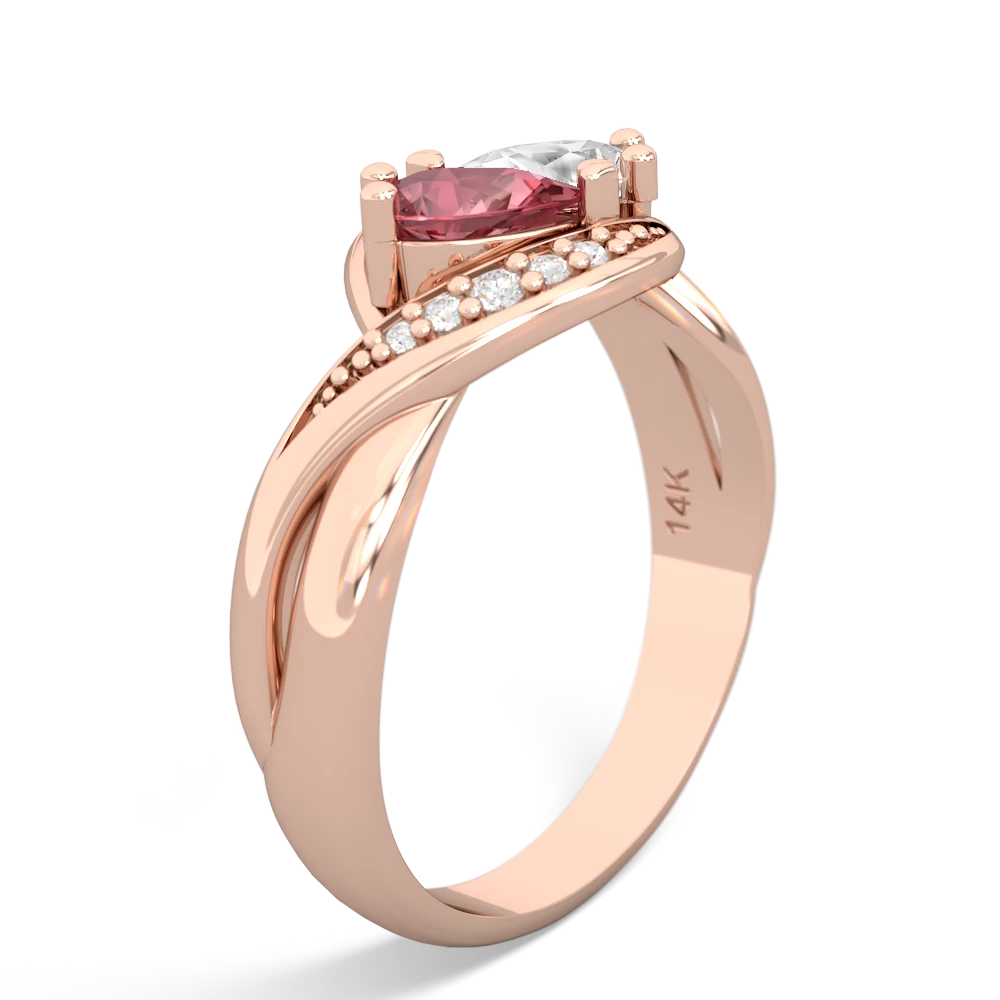 Pink Tourmaline Summer Winds 14K Rose Gold ring R5342