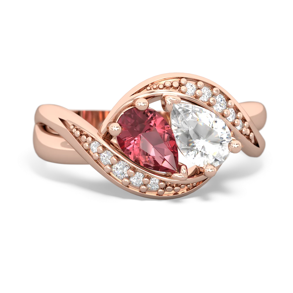 Pink Tourmaline Summer Winds 14K Rose Gold ring R5342