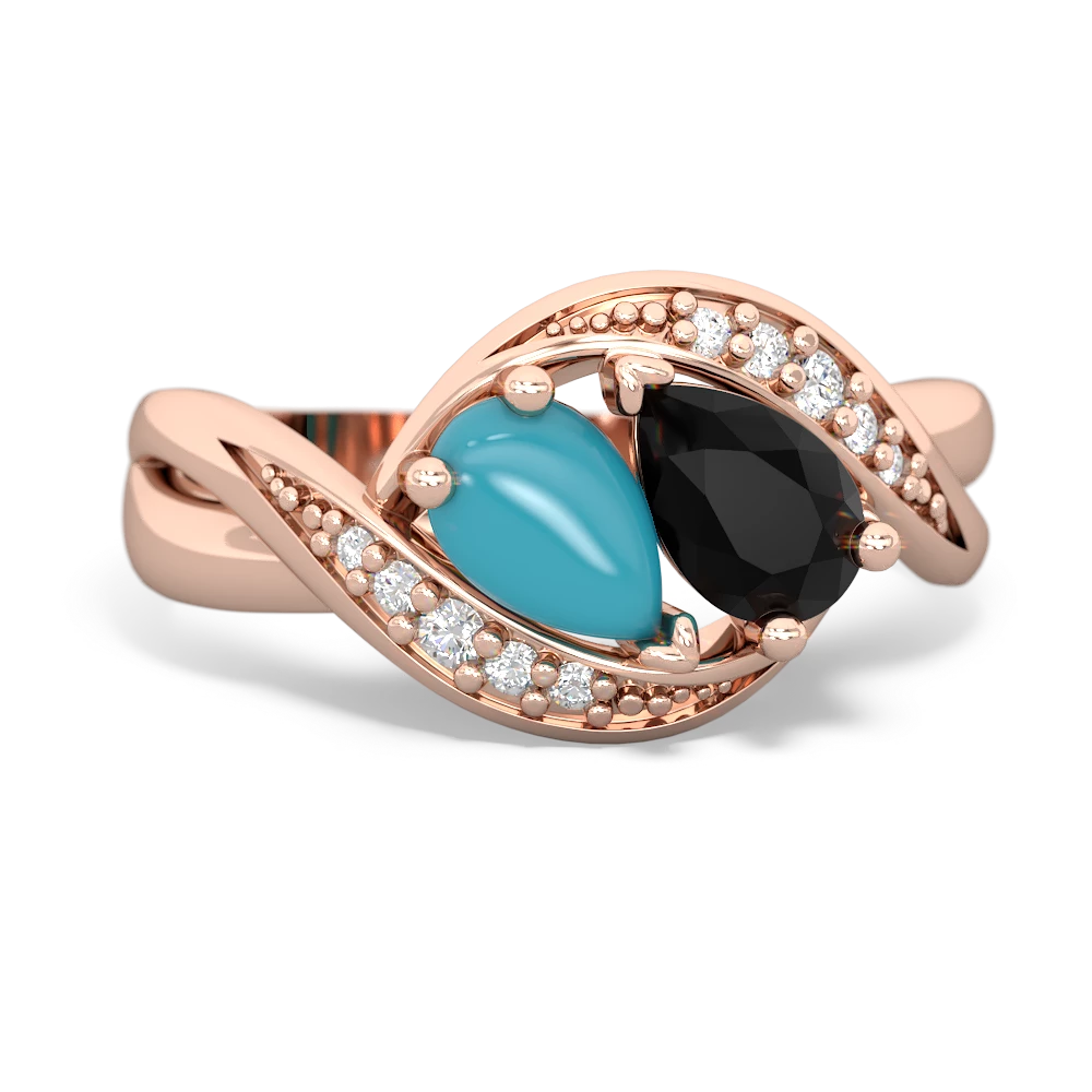 Turquoise Summer Winds 14K Rose Gold ring R5342